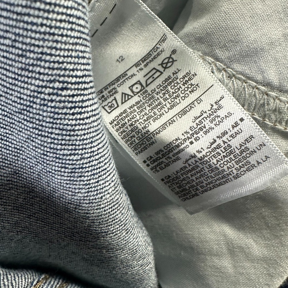 Old Navy Jeans Women's 12 Blue Cotton Denim Flared Workwear Travel Faded Stretch - Picture 7 of 11